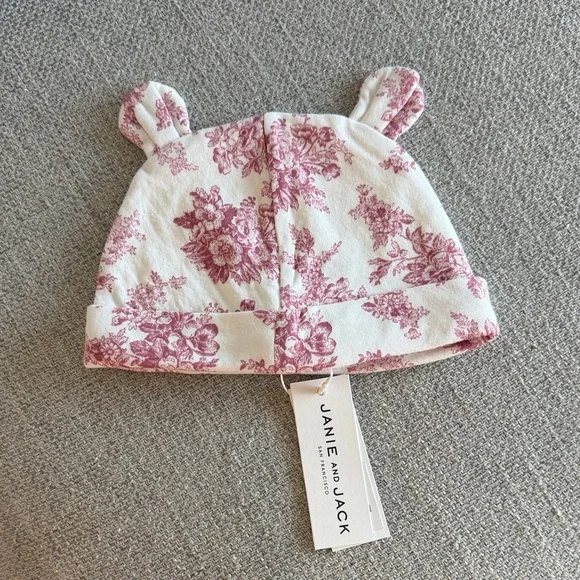 Janie and Jack baby girl hat 6-12m 100% cotton - Picture 1 of 2